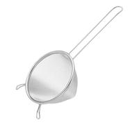 Stainless Steel Fine Mesh Strainer 29x13x10cm 96g With Handle - Deep Double-Ear Filter Sieve For Tea Cocktail Juice Coffee, Kitchen Colander