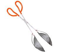 Stainless Steel Fishing Gripper - Double Strainer Scoop Spoon with Anti Slip Handle, Ideal for Carp Catfish Bass Loach Shrimp, Outdoor Fishing Beach Sea Lake Freshwater and Saltwater Accessory Tool