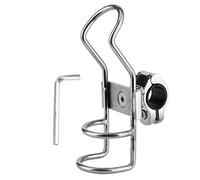 Stainless Steel Fishing Rod Rack, Boat Pole Bracket with 360 Degree Adjustable Clamp, Marine Grade 316 Rail Mount Fishing Rod Holder for Kayak and Boat Accessories without Drilling (26mm)