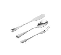 Stainless Steel Flatware Set with Sugar Jam Spoon, Butter Knife & Fruit Fork - Elegant Kitchen Accessories for Dining & Entertaining