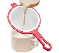 Stainless Steel Food Strainer, Fine Mesh Colander Spoon, Multipurpose Kitchen Sieve Tool, Small Metal Filter for Tea Juice Pasta Rice Washing Draining Home Cooking Use 10.71x5.83in
