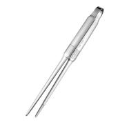 Stainless Steel Food Tongs, Kitchen Clamp Tool, 9.45x10.63 Inches Heat-Resistant Design, Sturdy Cooking Grill BBQ Utensil, Secure Grip for Steak Bread, Serving Cooking Salad Grilling