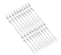 Stainless Steel Fruit Forks 20Pcs Set | Long Handle Dessert Serving Forks for Cake/Ice Cream/Party | Mirror Polished Food Grade, Sturdy & Simple to Maintain