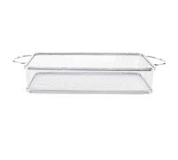 Stainless Steel Fry Basket | Food Grade Mesh Frying Basket for French Fries/Onion Rings/Fried Chicken | Ergonomic Handle, Easy to Maintain (34 * 12 * 6)