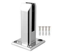 Stainless Steel Glass Clip Clamp Bracket Floor Standing Post Glass Clamp Clips Railing Pool Balustrade Stairs Balcony