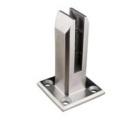 Stainless Steel Glass Clip Clamp Bracket Floor Standing Stairs Balcony Glass Pool Railing Balustrade Post Clips Clamp