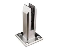 Stainless Steel Glass Clip Clamp Bracket Floor Standing Stairs Balcony Pool Glass Spigots Post Balustrade Railing Clamp Clips