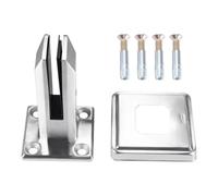 Stainless steel Glass Fence Clamp Floor Standing Stairs Balcony Pool Glass Spigots Post Balustrade Railing Clamp Clips Balcony