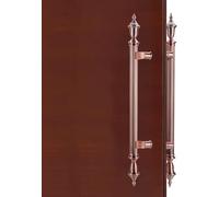 Stainless Steel Grab Bar for Front Gate/Bank Doors,Vintage Style Door Handles, Push-Pull Door Grip Hardware Sets with Mounting Accessories(Red Copper,100cm/39 3/8-60cm)