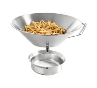 Stainless Steel Grease Strainer - Oil Funnel Container With Fine Mesh Filter, Kitchen Oil Draining System, Bacon Frying Oiil Reuse Tool | Heat Safe Reusable Frying Accessory,for Home Restaurant
