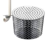 Stainless Steel Gutter Guard - 50MM Drain Pipe Filter Cap | 304 Stainless Steel Leaf Guard Prevention Protective Screen - Downpipe Ditch Protection | Home Shed Outdoor Use