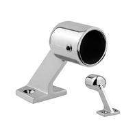 Stainless Steel Handrail Bracket, High Load Capacity Railing Holder, Boat Deck Accessory with Sturdy Construction, Marine Hardware, Safety Support with Strong Design, Bracket for Kayak Canoe Piers