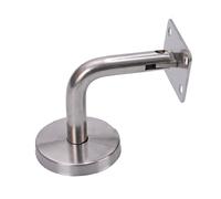 Stainless Steel Handrail Brackets, Flat Handrail Brackets Stair Hardware Railing Brackets Suitable for Home Decor and Shopping Centers (4)