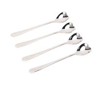 Stainless Steel Heart Shaped Coffee Spoon Ergonomic Comfort Handle Glossy Dishwasher Safe Stirring Spoon for Tea Dessert Sugar Cream Cafe Home