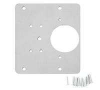 Stainless Steel Hinge Repair Plate with Mounting Screw Fix The Side Piece 1Pcs