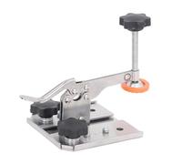 Stainless Steel Hold Down Clamp with Rubber Contact Head, Woodworking Quick Clamp, Adjustable Up to 35mm for Track or Screw Mount, Ideal for Routing Sanding Drilling
