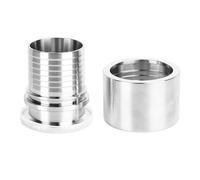 Stainless Steel Hose Adapter 304 Stainless Steel Compression Joint Quick Connect Fittings for Liquor Dairy Food Pharmaceuticals Erosion High Pressure Safe Use CNC Machined