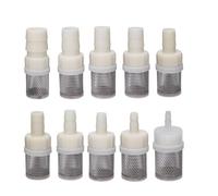 Stainless Steel Hose Barb Filter 10 PCS 4~20mm Hose Water Pump Protection Aquarium Fish Tank Pagoda Joint Garden Irrigation Tube Adapter(16mm)