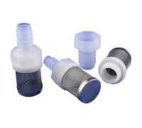 Stainless Steel Hose Barb Filter 10 PCS 4~20mm Water Pump Inlet Filter Pagoda Joint Aquarium Fish Tank Hose Garden Irrigation Pipe Connector(G1I2-4mm)