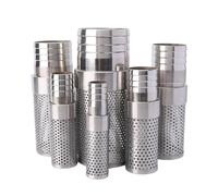 Stainless Steel Hose Barb Filter 20~63mm Hose Filter Stainless Steel Garden Drip Irrigation Pump Protection Water Cleaning(63mm)