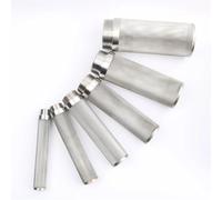 Stainless Steel Hose Barb Filter 20-63mm Lengthened Full Body Stainless Steel Filter Mesh Male/Female Thread Garden Irrigation Hose Aquarium Pipe(Male-63mm)