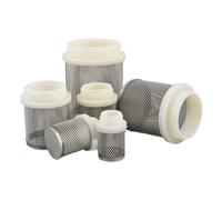 Stainless Steel Hose Barb Filter 4 PCS 1/2" 3/4" 1" 1.2" .5" Stainless Steel Filter Screen Garden Hose Aquarium Water Tank Pump Protect Strainer(20mm)