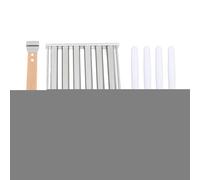 Stainless Steel Hot Dog Roller | 6 Stick Design for 5 Hot Dogs/Sausages/Bratwursts | Detachable Grill Rack with Long Wood Handle & 4 Skewers (Large Back Length: 38-70cm/14.96-27.56in,)