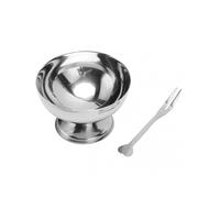 Stainless Steel Ice Cream Cup 2.5mm Thick Metal Dessert Bowl for Pudding Salad Home Party Use