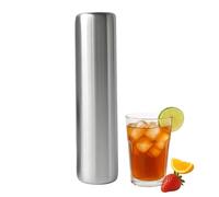 Stainless Steel Ice Cubes, Reusable Metal Freezer Packs, 5x5x15cm Set Rapid Cooling Cylinder Cubes for Kitchen Wine Coffee Beer Cocktails Chocolate, Durable Chill Blocks