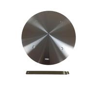 Stainless Steel Induction Hob Converter Plate, Heat Diffuser Gas Hob Induction Adapter Plate with Removable Handle for Electric Gas Stove Cooking 16cm