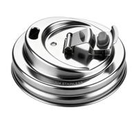 Stainless Steel Jar Lid For Wide Mouth Drinking Jars