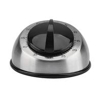 Stainless Steel Kitchen Timer | Temporizador mecánico de viento de 60 minutos | No necesita batería para salón/oficina/laboratorio | Sturdy & Long - Recordatorio de larga duración