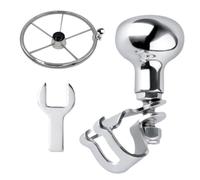 Stainless Steel Knob | Labor Saving Control Ball Wheel Spinner Knob Aid Handle | Marine-Grade Stainless Steel, Ergonomic Grip Marine Accessories for Speedboat Wheels