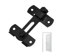 Stainless Steel Latch - Sliding Gate Lock for Protection | Brushed Metal Finish with Concealed Screw Holes & Antifriction Bolt for Gardens, Courtyards, Fences and External Entry Points