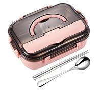 Stainless Steel Lunch Container | 1000ml Divided Leakproof Portable