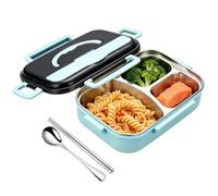 Stainless Steel Lunch Container | 1000ml Divided Leakproof Portable | Stain