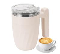 Stainless Steel Magnetic Mug, Automatic Stirring Coffee Cup, 12 Oz Mixing Mug with USB Recharge, Metal Electric Cup, Kitchen Accessory with Easy Use, Home Indoor Tool for Chocolate Tea