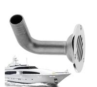 Stainless Steel Marine Deck Curved Floor Drain - Yacht Drain Outlet | Boat Floor Deck | 32mm Fixed Cover With Mesh, Retractable Cover, For Bathroom Kayak, Rust-Resistant For Marine Sewerage Management
