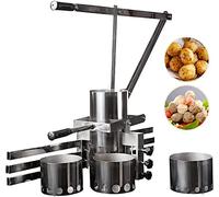 Stainless Steel Meat Baller, Meatball Maker Tool - Hand-Operated Vegetable And Meatball Mold Machine For Shrimp And Fish Balls - Easy Meat Ball Forming Machine, LJJY-KK