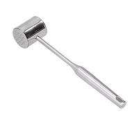 Stainless Steel Meat Mallet Tenderizer | Manual Steak Pounder with Protective Against Oxidation Design | Handheld Meat Hammer for Home Kitchens/Restaurants | Sturdy & Space -