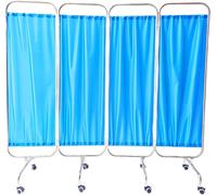 Stainless Steel Medical Privacy Screen,Partition Folding Screen,Waterproof And Opaque Fabric,Folding For Easy Storage,Suitable For Clinics, Nursing Homes, And Theatrical Performances, LJJY-KK, a,