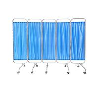 Stainless Steel Medical Privacy Screen,Partition Folding Screen,Waterproof And Opaque Fabric,Folding For Easy Storage,Suitable For Clinics, Nursing Homes, And Theatrical Performances, LJJY-KK, a,