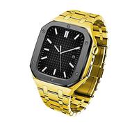 Stainless Steel Metal Watch Case And Band Bezel Modification Kit Set，For Band Series 9 8 7 45mm 6 5 4 SE 44mm Series Upgrade Refit Watch Strap