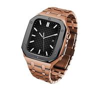 Stainless Steel Metal Watch Case And Band Bezel Modification Kit Set，For Band Series 9 8 7 45mm 6 5 4 SE 44mm Series Upgrade Refit Watch Strap