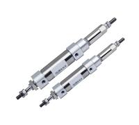 Stainless Steel Mini Pneumatic Cylinder With Adjustable Stroke CDJ2B10 16-10 15 20 30 40 50 75 100 XC8(Stroke 20-20)