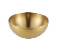 Stainless Steel Mixer Bow, Cuenco de mezcla de acero inoxidable for ensalada, sopa, fideos, Ramen, fruta, preparación de alimentos, vajilla de cocina, diseño dorado multiusos duradero, 1 ud.(Brown)