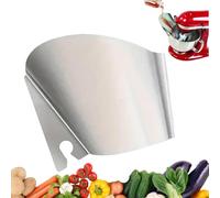 Stainless Steel Mixer Splash Guard, Anti-Splash Pouring Shield, Food-Grade Pour Chute, Protective Splatter Cover, Versatile Cooking & Mixing Accessory, Easy to Use, 1-Pack for Kitchen