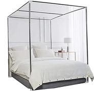 Stainless Steel Mosquito Net For Corner Bed, Canopy Bed Curtains Frame Bracket, Frame For Double Bed, Queen, California King Bed