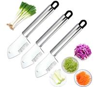 Stainless Steel Multi-purpose Julienne Peeler,Vegetable Julienne Slicer Handheld,Precision Julienne Blade,Quick Easy Kitchen Shredder Tool,Comfortable Handle & Hanging Hole for Carrot,Cucumber (3pcs)