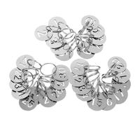Stainless Steel Number Plate Cards Locker Tags Key Rings Labels 30mm Hanging Portable Metal Tabs For DIY Para Casa(101-150)